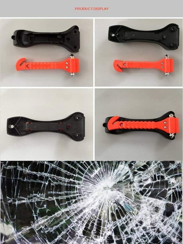 Auton turvallisuusvasara 2 kpl Auto Car Window Emergency Escape Tools E