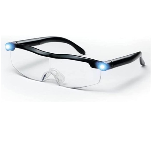 Læsebriller - Kraftig synslup med LED-lys,