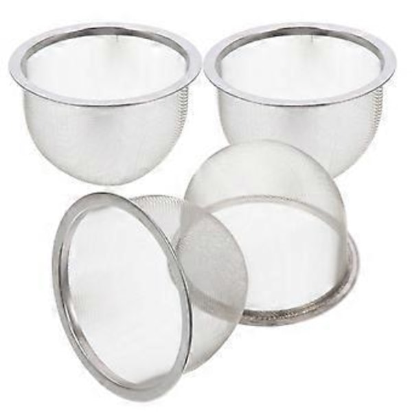 4 stk. Rustfrit Stål Te-Filter Holdbar Te-Sigte Hjemme Te-Sigte Te-Infuser