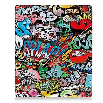 Malt farget lær Smart Tablettveske for Kobo Elipsa 2E (Graffiti)