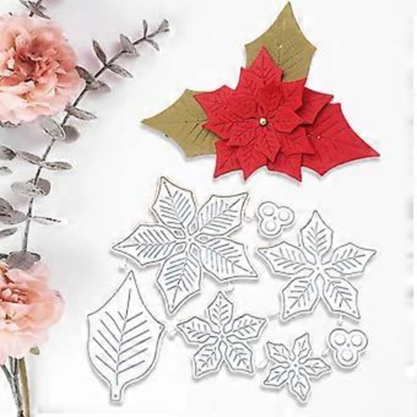 Metallstansar för blommor och blad - Stämplar för prägling och korttillverkning