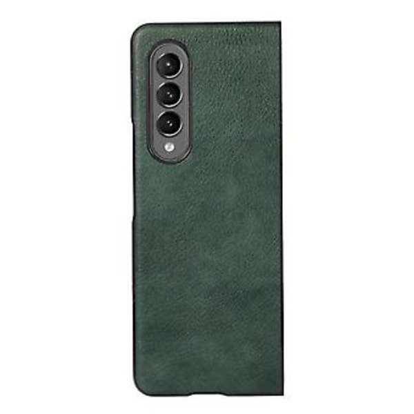 Kaksiväri Litši-tekstuurikuori Samsung Galaxy Z Fold4:lle (Vihreä)