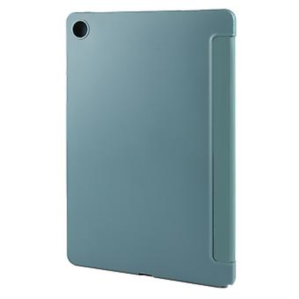 Kolminkertainen Nahkainen Tabletin Kotelo Samsung Galaxy Tab A9+:lle (Tummanvihreä)