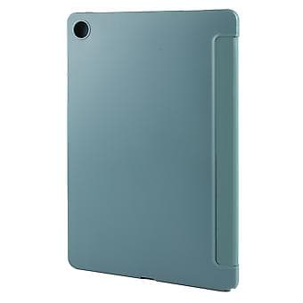 Tri-fold Læder Tablet Etui Til Samsung Galaxy Tab A9+ (Mørkegrøn)