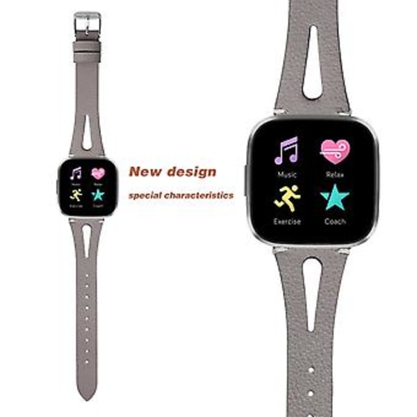 Fitbit Versa 2 -rannekkeelle (Harmaa)