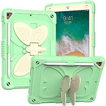 PC + Silikonfodral för iPad 9.7 2018 & 2017 / Pro 9.7 tum (Grön)