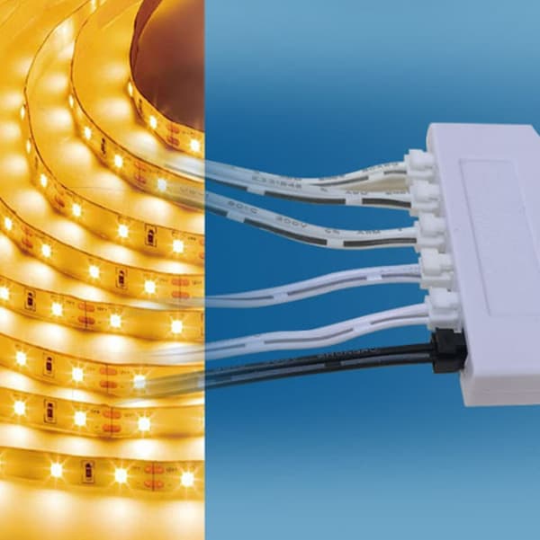 2-pin 1 til 6 hull splitterboks 2468 terminal ledningsboks for LED-stripe lys skaplys strøm