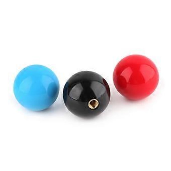 35mm Rund Plade Top Boldhoved TopBall Bat Top Bold Passer til SANWA ZIPPY (Sort)
