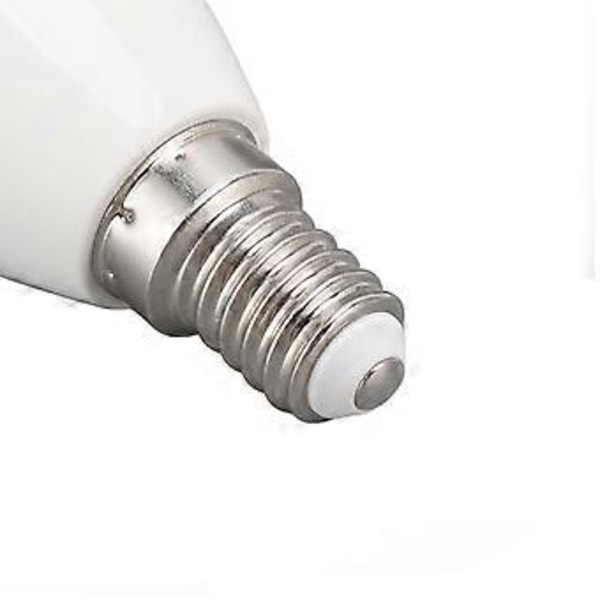 LED-lampa Ljuskontroll 5000K C37 E14 5W Ögonskyddande Vit Belysning för Heminredning