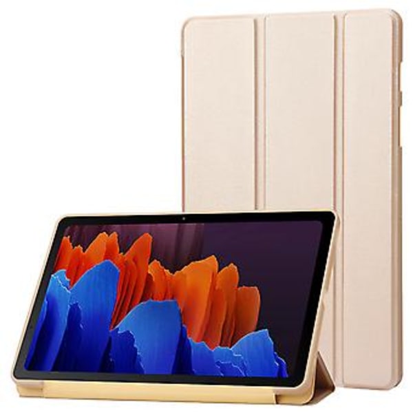 Læder Tablet Etui Til Samsung Galaxy Tab S9 (Guld)