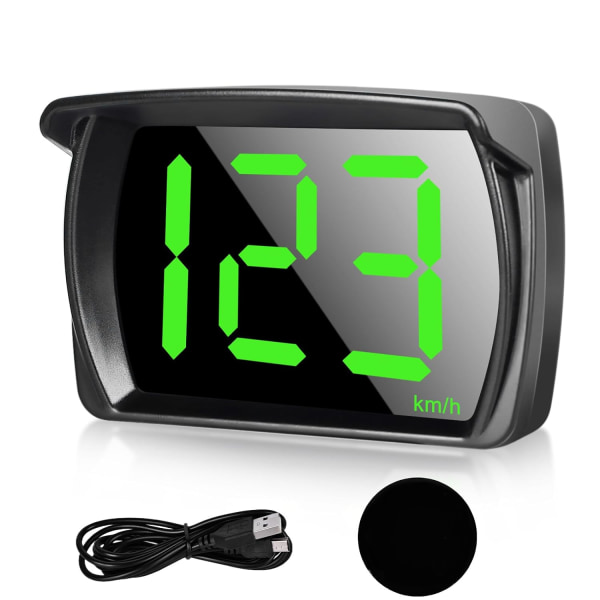 Head Up Display Auto HUD: Universal Car Digital Speedometer med GPS + Beidou Dual Chip for alle biler