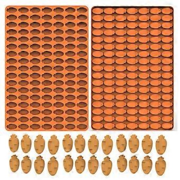 Keksivuoka Elintarvikelaatuinen 119 Kololla Lämmönkestävä Helppo Irrottaa Mikroaaltouunin Kestävä Leivontatyökalu Oranssi Mini Porkkanat Silikonimuotti Keittiötarvikkeet QingH