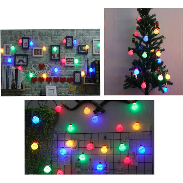Julelys, PTN LED snømannlys, 3 meter