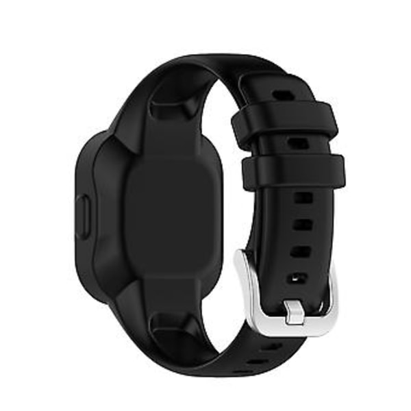 Garmin Vivofit JR3:lle silikoninen puhdasvärinen ranneke (musta)