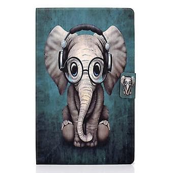 Læder Tablet Etui Til Samsung Galaxy Tab A9+ (Elefant)