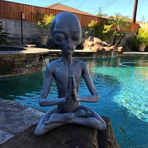 Dreafly Udenjordisk Statue Havepynt i Resin