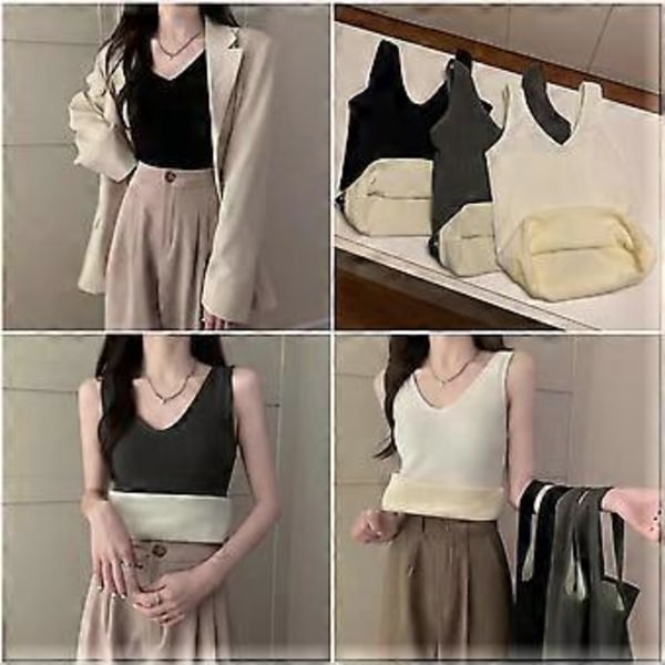 Dame Termisk Foret Undertøj Toppe Cami Tank Top Vest