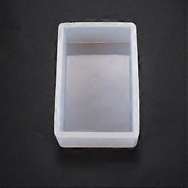 DIY Smyckesverktyg Silikon Rektangulär Låda Högkvalitativ UV Epoxihartsform