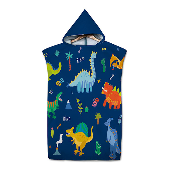 B-Dinosaur Strandhanddukar Sandskyddande Badponcho, Söt Liten Handduk M