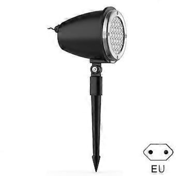 Söt Julsnöflingeprojektor med Jordad Kontakt Julparty Snölandskap Trädgårdlampa för Gräsmatta (1 st EU)