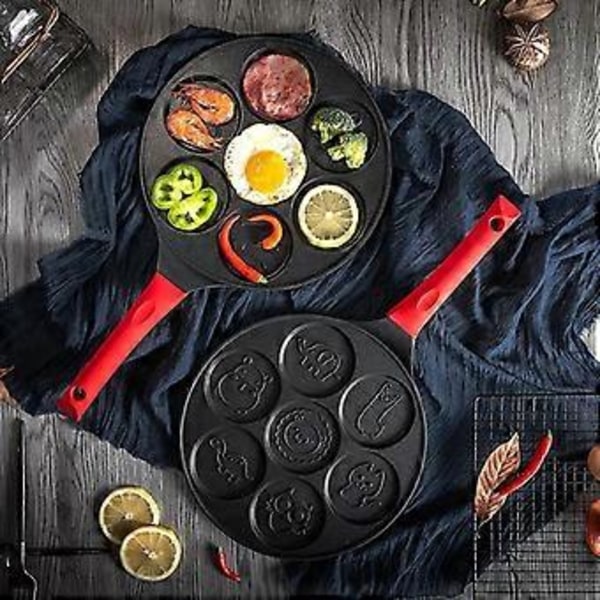 Dyrepandekagepander 7 Unikke Søde Dyreforme Non-Stick Bagepander (Blå)