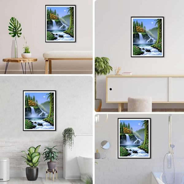5D ferskentræ diamantmaleri dekorationssæt 30*40cm 1