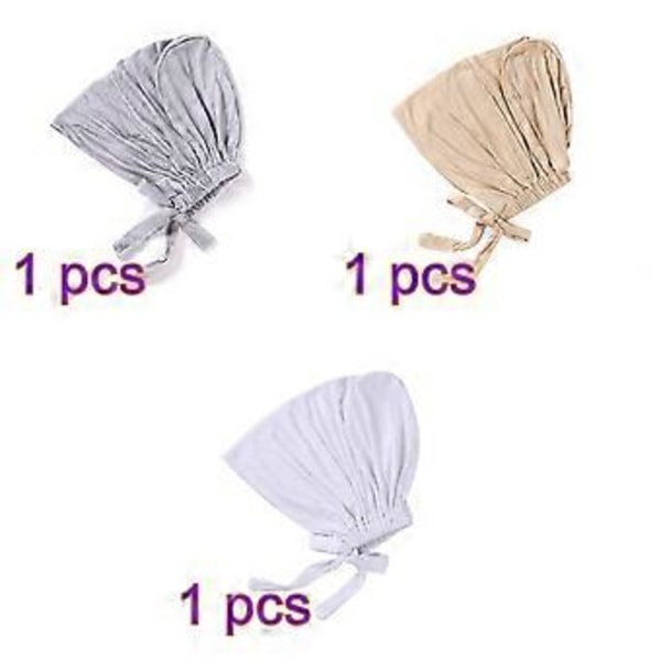 Naisten Hijab-myssyt Alusmyssy Turbaanimyssyt Solmittu Huppu Elastinen Unihiukset Pääpanta Pehmeä Beanie Unihatut (Sarja 2)