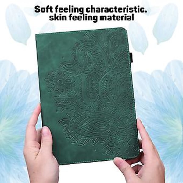 Til Samsung Galaxy Tab S6 Lite P610 TPU+PU Etui (Grøn)