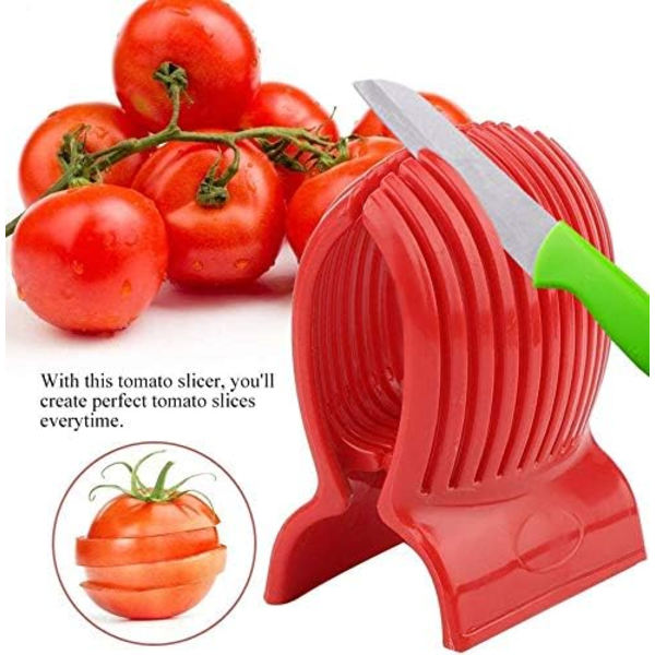 Tomatskærer, Tomatcitronskærer Frugt Cutter Løg Holder Kitc