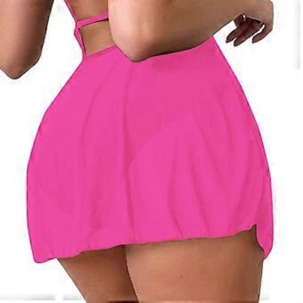 Strand Sarong Cover Up Bikinis Nederdel Strand Nederdel Badedragt Wrap Nederdel til Kvinder Strandfester rose Rød S(S rose Rød)