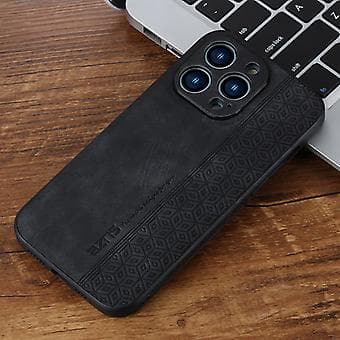 AZNS 3D Präglad Telefonfodral för iPhone 15 Pro (Svart)