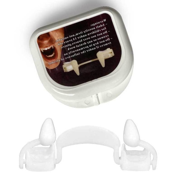 2 stk. Halloween Vampyr Fang Retractable Bøjler Tiger Tænder Zombi