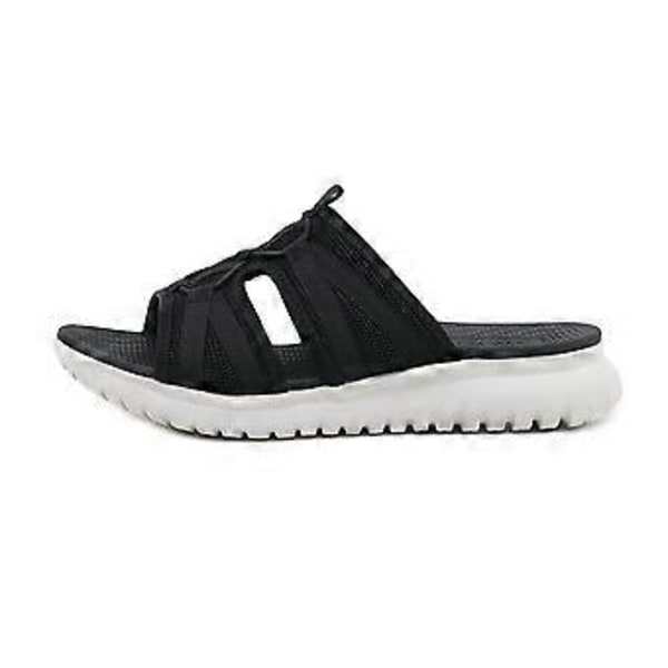 Sports MD Casual Damesandaler Stor Størrelse Sommer Kilehæl Slippers (EU 39 Sort)