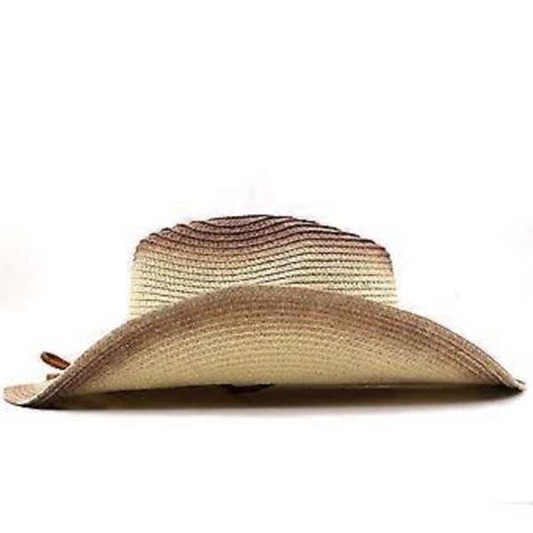 Dam Herr Vuxen Hudvänlig Sommar Solhattar Jazzkeps Strand Utomhussporter Halm Solskydd Stor Böjd Khakka( Khakka)
