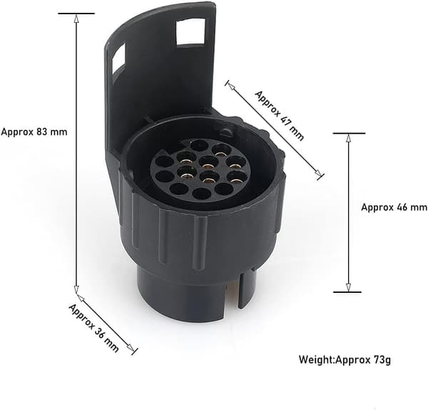 7/13 Trailer Stik Adapter 7 til 13 Pin Stik Adapter Stik 7