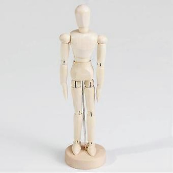 Träfigur Modell Mänsklig Konst Mannekäng Dockor för Konstnärer skiss kol Leksaker