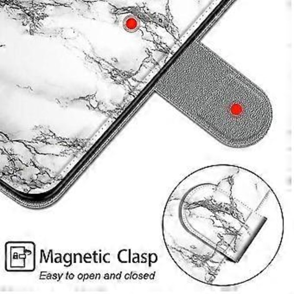 Valkoinen marmori Huawei P Smart 2021 -kotelo