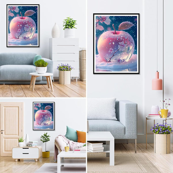 Diamantmålning, 5D DIY Diamantmålningssats, Vuxna och Barn