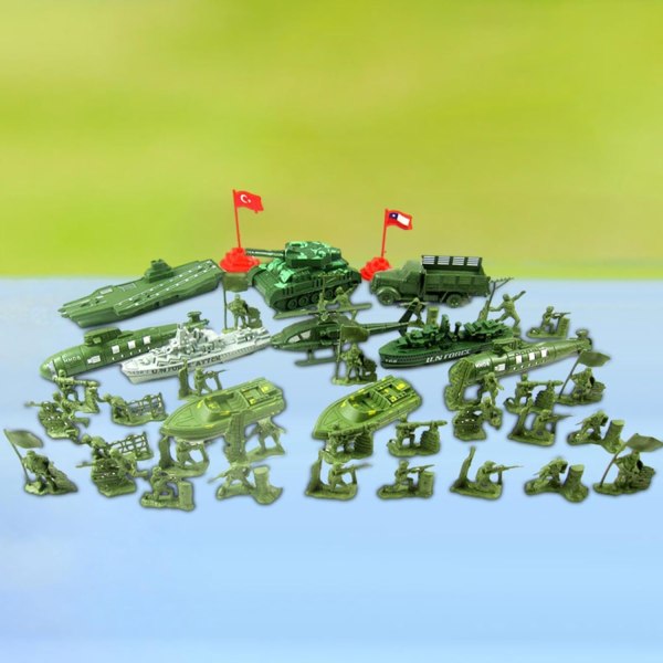 40x Soldier Figures set med tankfordonstillbehör, Collec