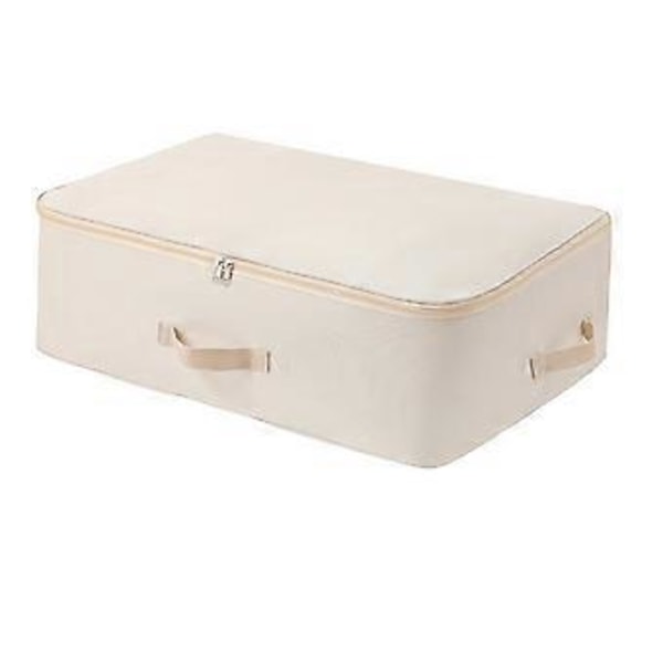 Förvaringsväska under sängen, vattentäta klädväskor för klädförvaring (Förlängd Beige)