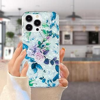 Til iPhone 15 Pro Imd Shell Mønster Tpu Telefon Cover (Rose)