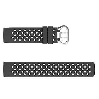 For Fitbit Charge 3 / 4 Hult Silikonrem (Svart)