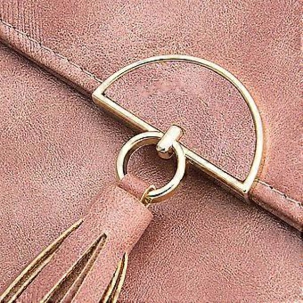 Tassel Trend Messenger Bag Justerbara Axelremmar Crossbody Design för Dejting (Ljusblå)