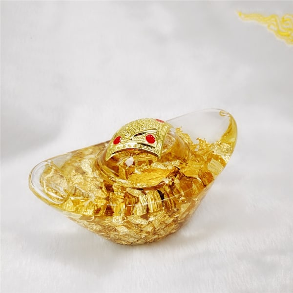 1 stk Simuleret Guld Ornament Bordpynt Barren Håndværk Guld Bar