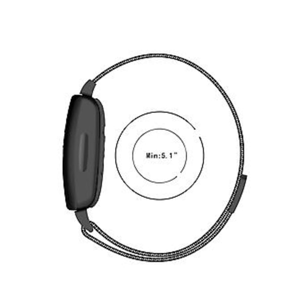 Til Fitbit Inspire 2 Milanese Urrem S (Lyselilla)