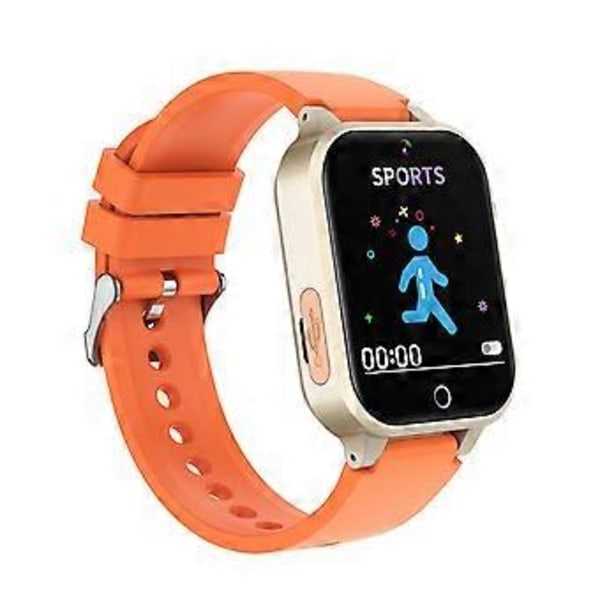 Ny Uppgraderad Stor Batteri Högupplöst Skärm Spelklockor Smart Kronograf Barnklocka (Orange)