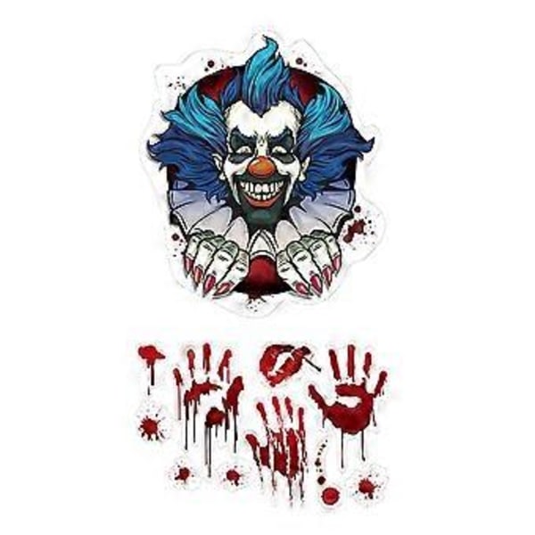 1 Set Halloween-teemaisia WC-istuimen tarroja Kauhu-pelle WC-sisustustarra