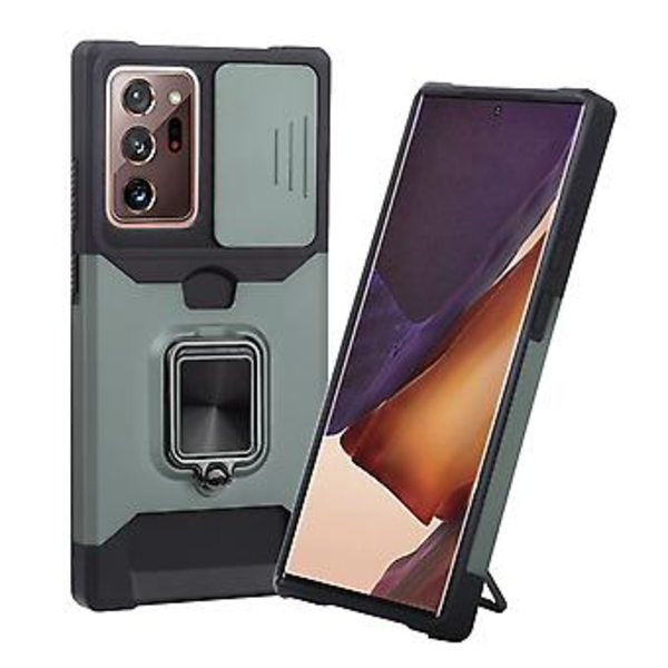 PC + TPU-fodral för Samsung Galaxy Note20 Ultra (Mörkgrön)