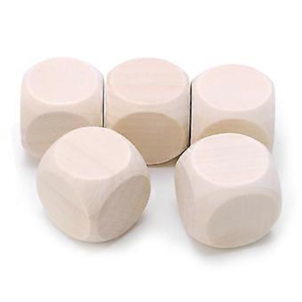 Pinoamispalikat Pulmapeli Nopat Lelut, Luonnolliset Viimeistelemättömät Taideaskartelut DIY Palikka (25mm)