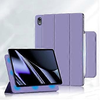 För Oppo Pad PU-läder Tri-fold Stativ Surfplattefodral Magnetisk Absorption Skyddsfodral (Stil D)